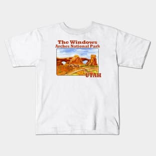 The Windows, Arches National Park, Utah Kids T-Shirt